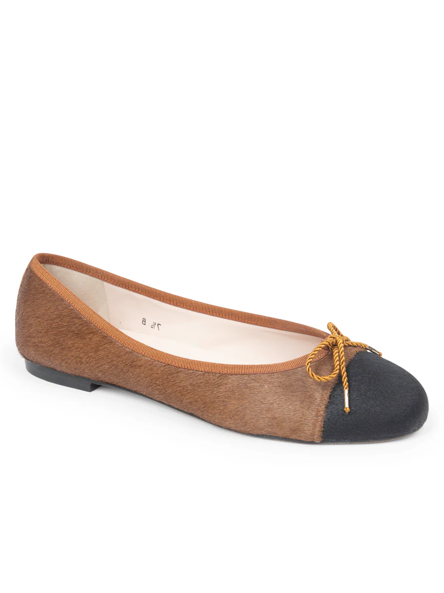 PAUL MAYER - BEST HAIRCALF BALLET FLAT WITH LEATHER SOLE