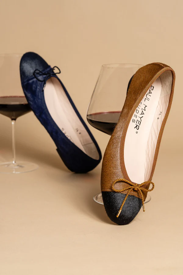 PAUL MAYER - BEST HAIRCALF BALLET FLAT WITH LEATHER SOLE
