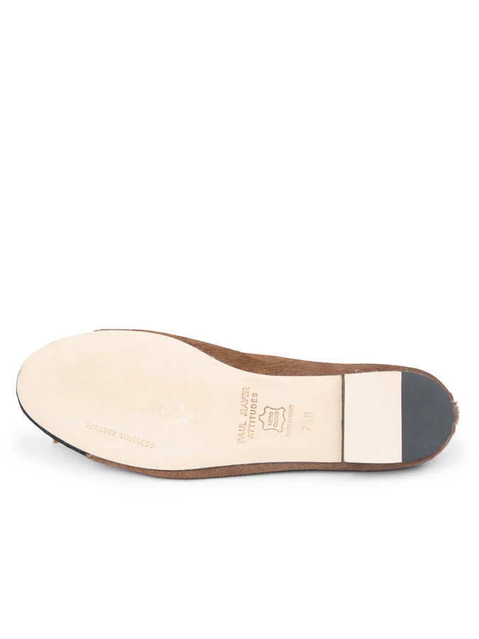 PAUL MAYER - BEST HAIRCALF BALLET FLAT WITH LEATHER SOLE