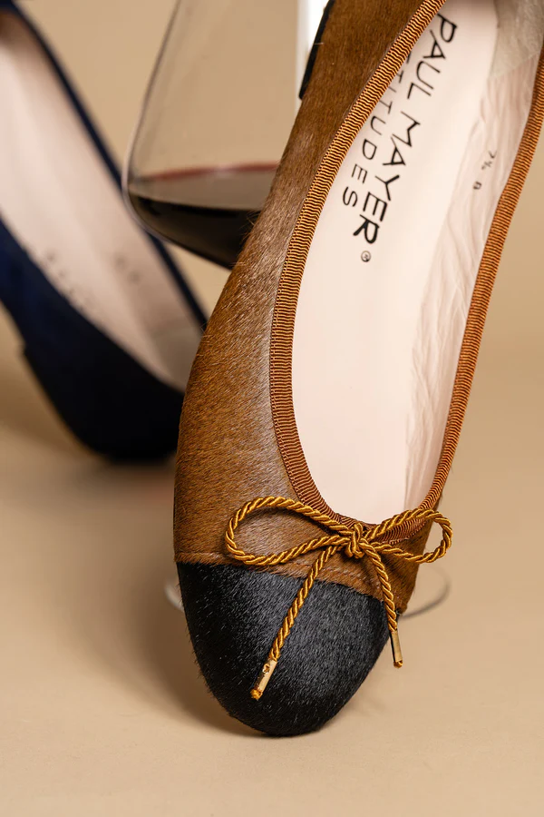 PAUL MAYER - BEST HAIRCALF BALLET FLAT WITH LEATHER SOLE