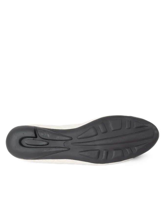PAUL MAYER - BEST QUILTED LEATHER BALLET FLAT - SIZE 10 - CAREY/NAP HIELO