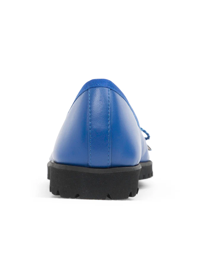 PAUL MAYER - BRAVO LUG SOLE BALLET - SIZE 7 - COBALT BLUE/BLACK LUG SOLE