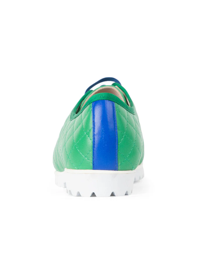 PAUL MAYER - SOS LUG SOLE SNEAKER - SIZE 9.5 - COBALT/GREEN