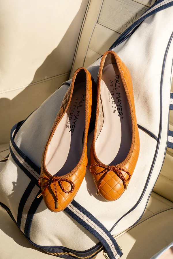 PAUL MAYER - LIDO QUILTED LEATHER BALLET FLAT