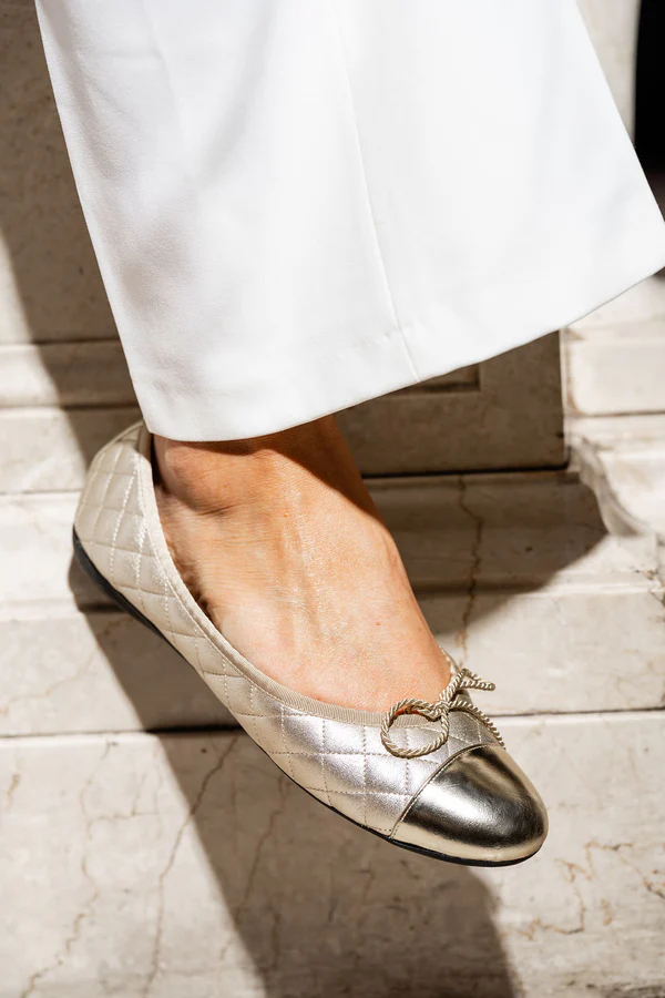 PAUL MAYER - BEST QUILTED LEATHER BALLET FLAT