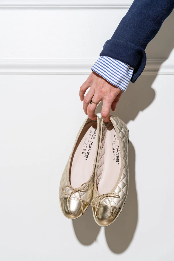 PAUL MAYER - BEST QUILTED LEATHER BALLET FLAT