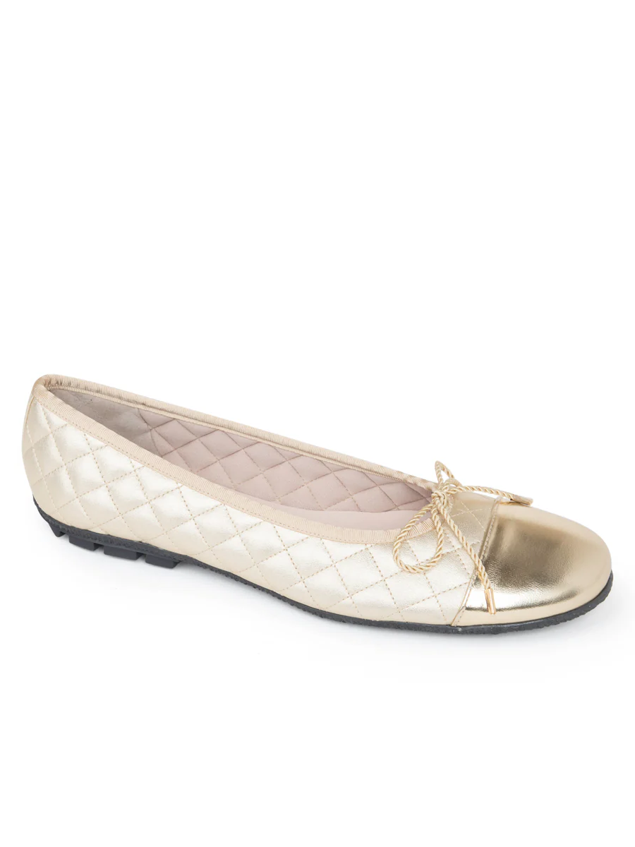 PAUL MAYER - COZY QUILTED LEATHER BALLET FLAT