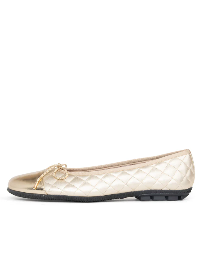 PAUL MAYER - COZY QUILTED LEATHER BALLET FLAT