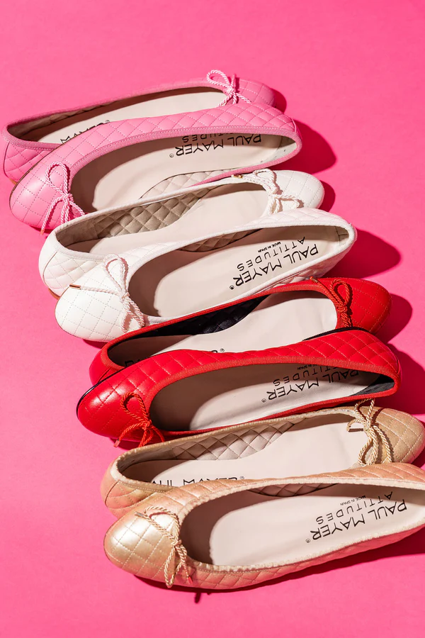 PAUL MAYER - LIDO QUILTED LEATHER BALLET FLAT
