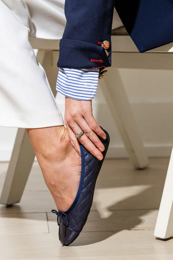 PAUL MAYER - BEST QUILTED LEATHER BALLET FLAT