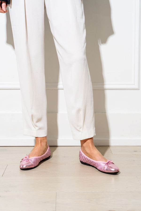 PAUL MAYER - BEST QUILTED LEATHER BALLET FLAT