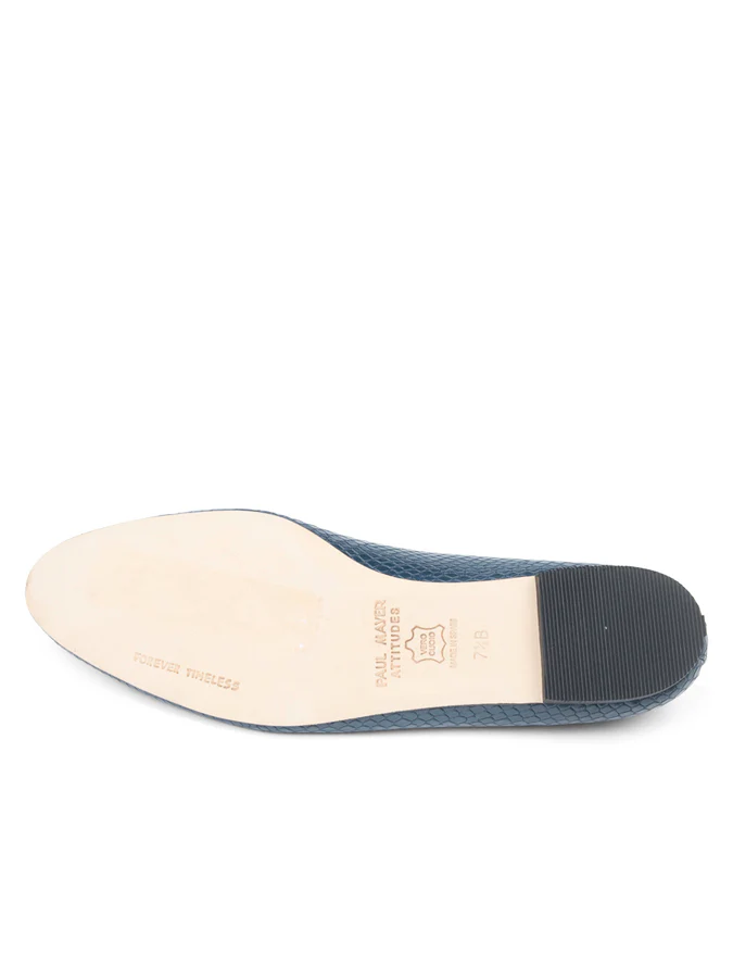 PAUL MAYER - LUXE TEXTURED LEATHER BALLET FLAT