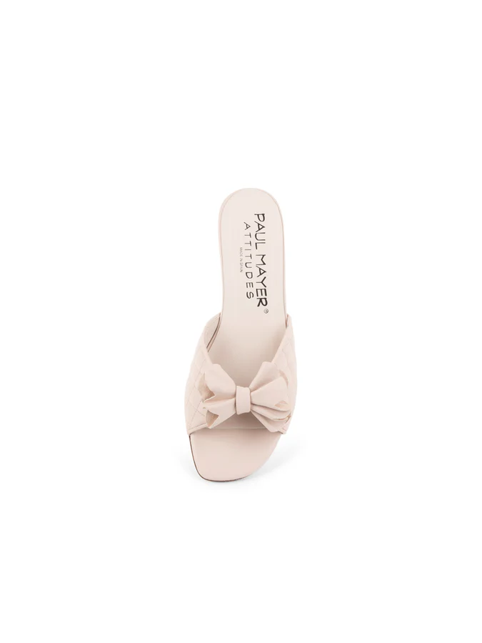 PAUL MAYER - PONGO BLOCK HEELED SANDAL- SIZE 7 - NUDE