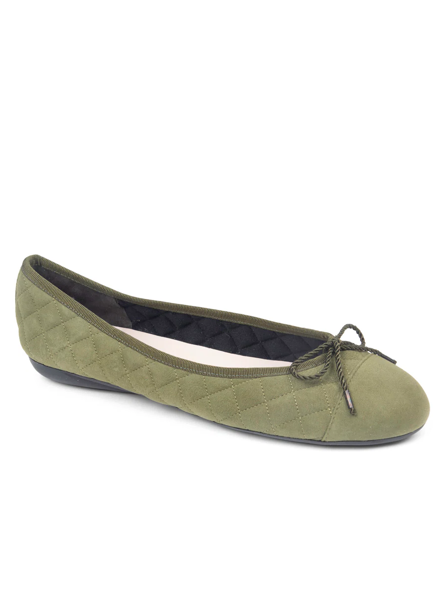 PAUL MAYER - BEST QUILTED BALLET FLAT IN SUEDE