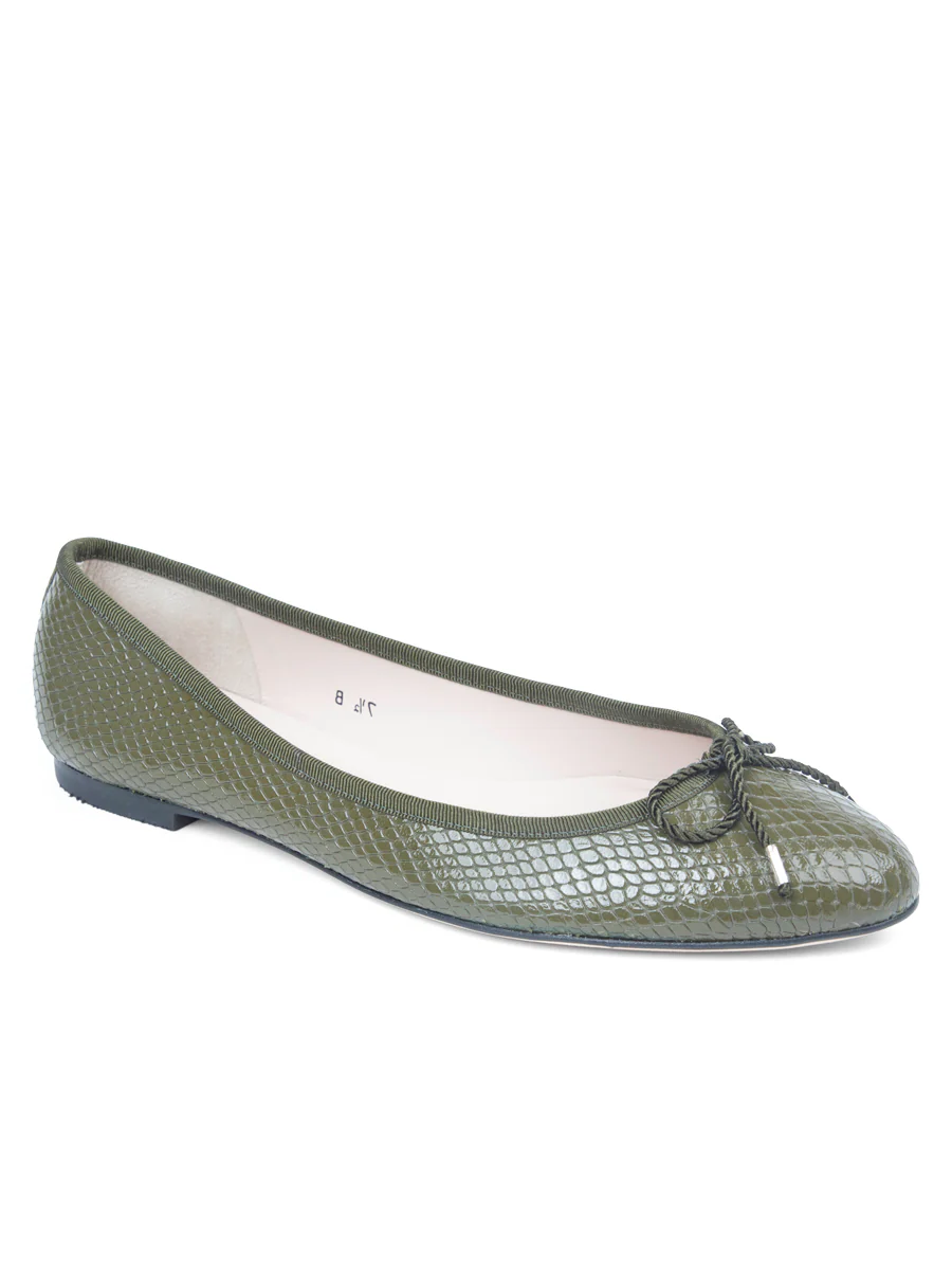 PAUL MAYER - LUXE TEXTURED LEATHER BALLET FLAT