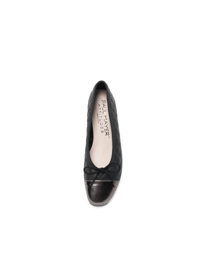 PAUL MAYER - COZY QUILTED LEATHER BALLET FLAT