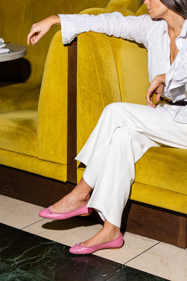 PAUL MAYER - LIDO QUILTED LEATHER BALLET FLAT