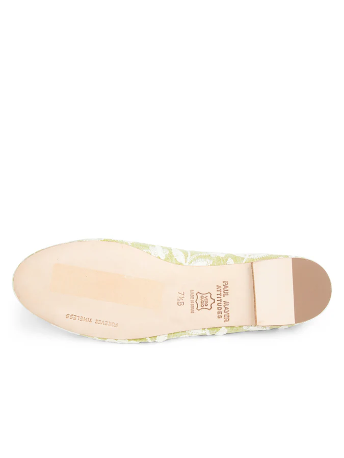 PAUL MAYER - BEST EMBROIDERED FLAT WITH LEATHER SOLE