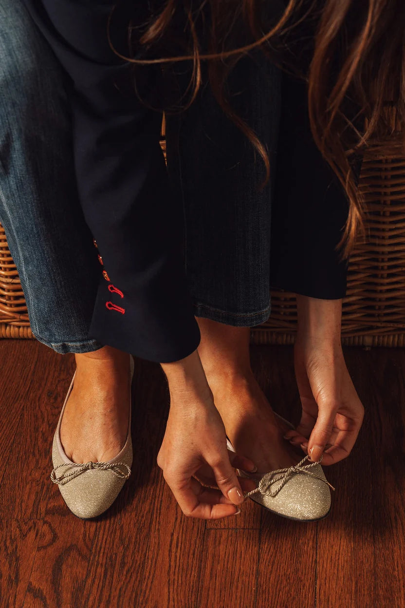 PAUL MAYER - LUXE GLITTER BALLET FLAT