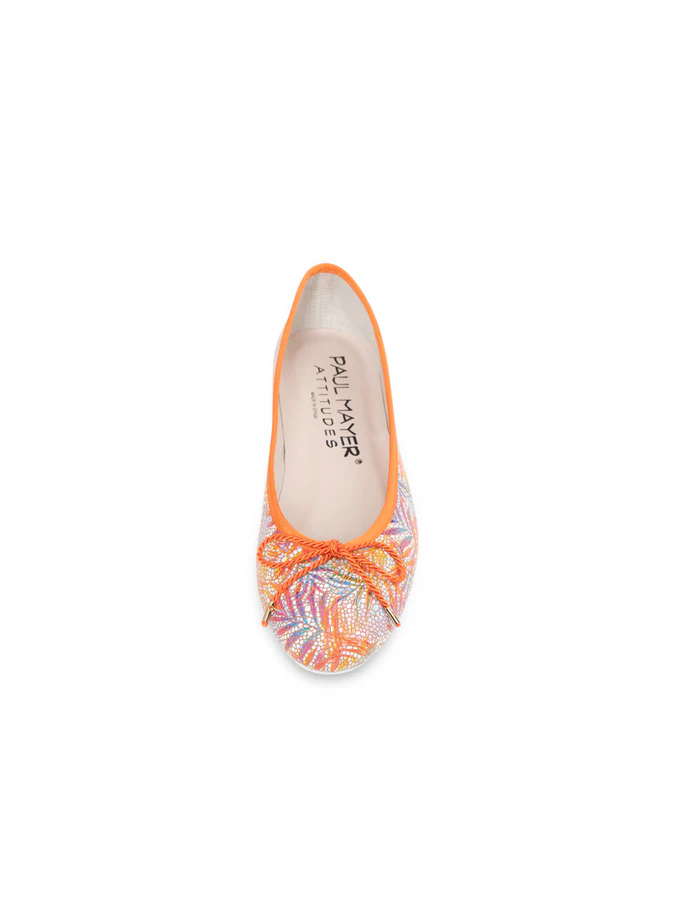 PAUL MAYER - BINGO BALLET FLAT - SIZE 6 - RAINBOW MULTI