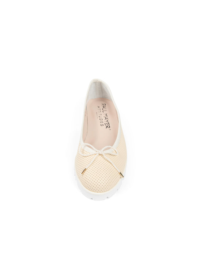 PAUL MAYER - BRAVO LUG SOLE BALLET IN PERFORATED LEATHER