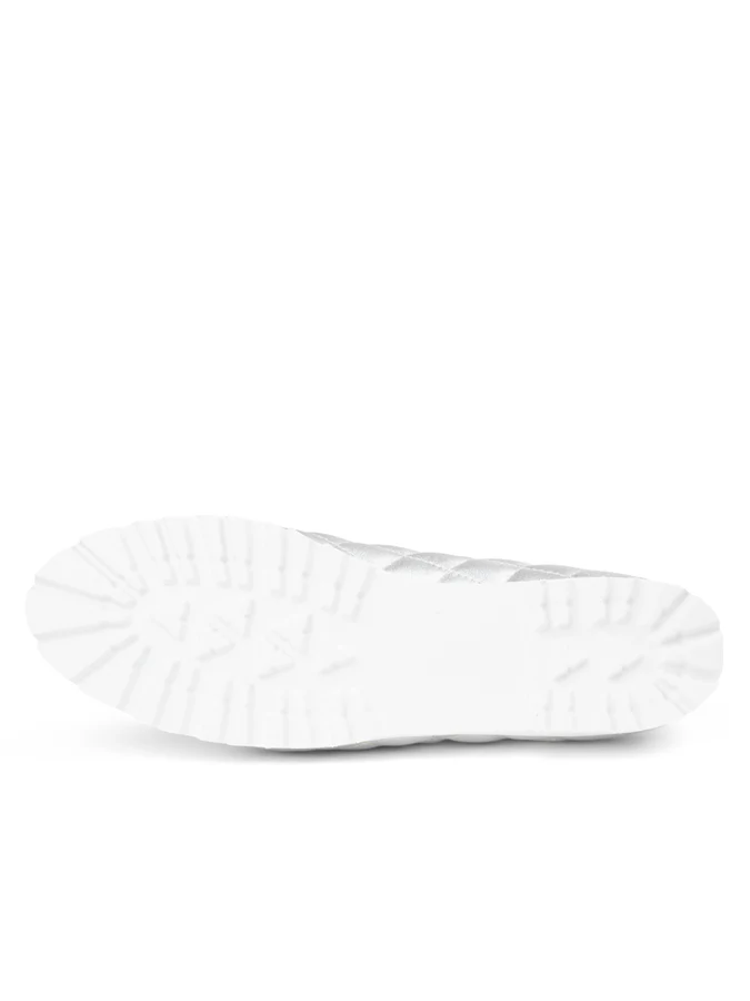 PAUL MAYER - DANCE LUG LOAFER - SIZE 7.5 - SILVER METALLIC