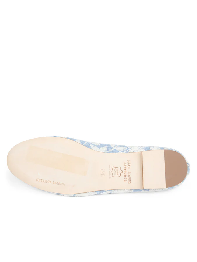 PAUL MAYER - BEST EMBROIDERED FLAT WITH LEATHER SOLE