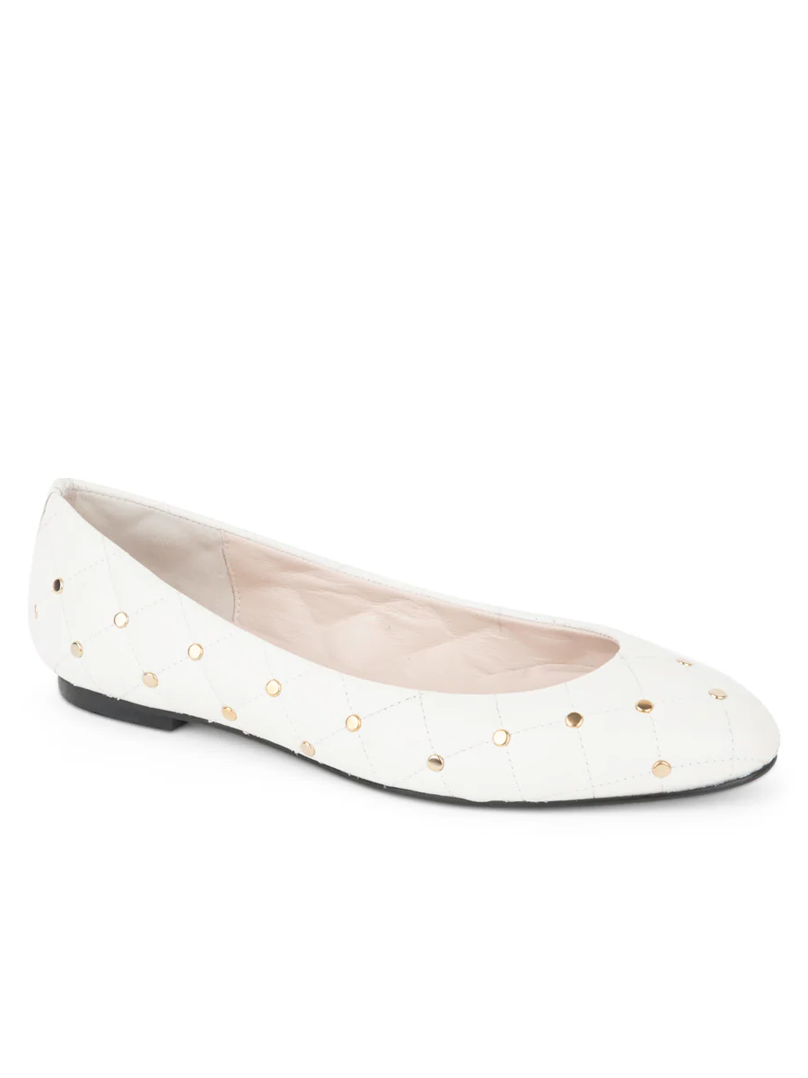 PAUL MAYER - MADISON QUILTED LEATHER BALLET FLAT