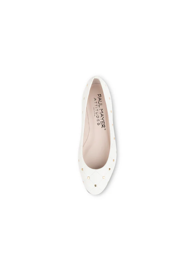 PAUL MAYER - MADISON QUILTED LEATHER BALLET FLAT