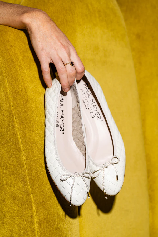 PAUL MAYER - LIDO QUILTED LEATHER BALLET FLAT