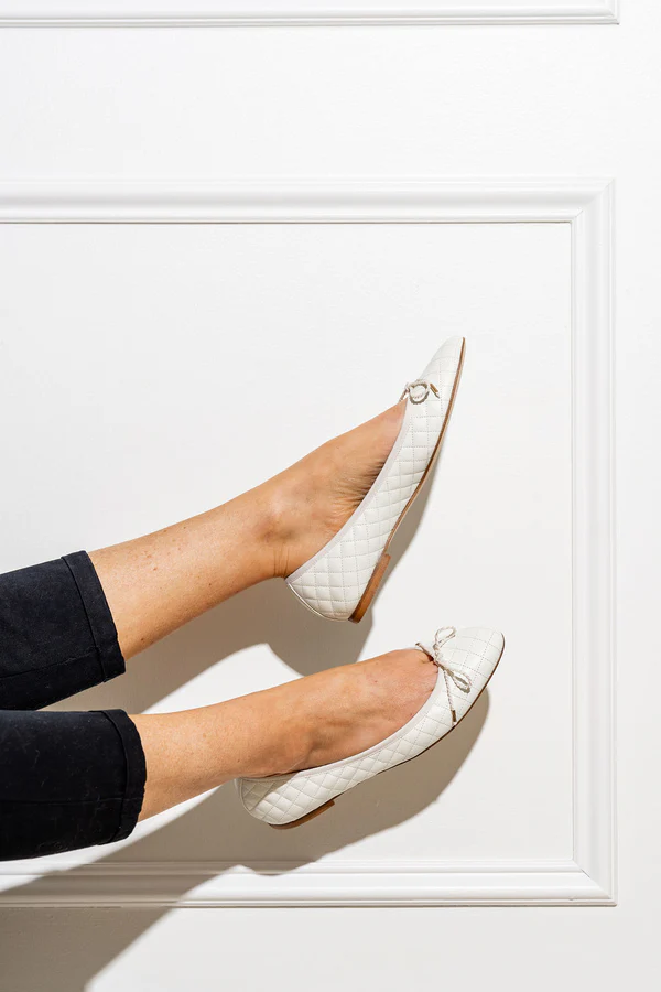 PAUL MAYER - LIDO QUILTED LEATHER BALLET FLAT