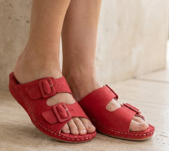 La Plume - Jen Nubuck Leather Slide