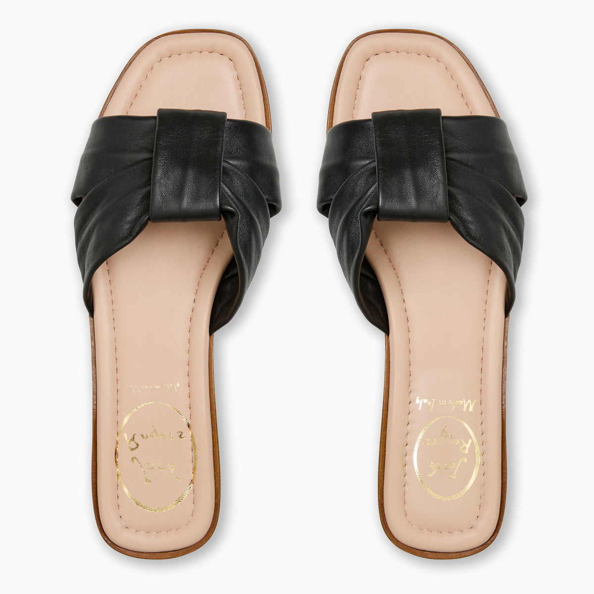Jack Rogers - Monica Italian Leather Sandal - Black - view 4