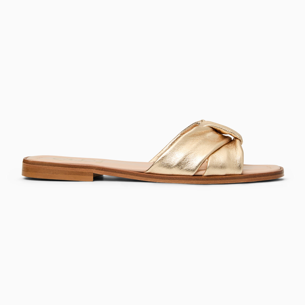 Jack Rogers - Monica Italian Leather Sandal - Metallic Platinum - view 2