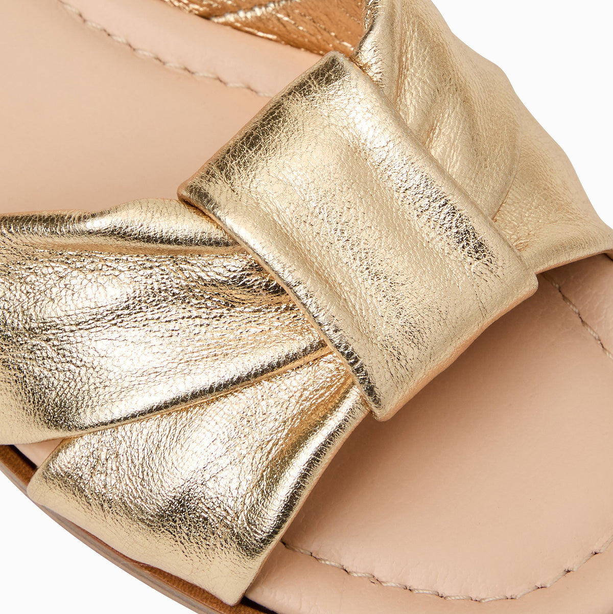 Jack Rogers - Monica Italian Leather Sandal - Metallic Platinum - view 6