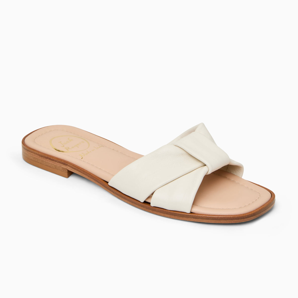 Jack Rogers - Monica Italian Leather Sandal - Cream - view 1