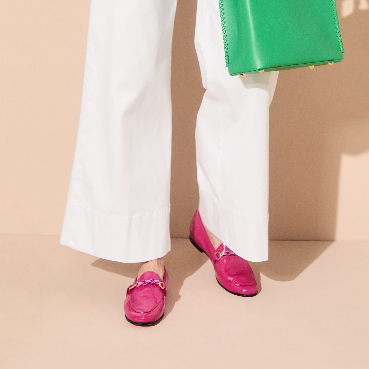 Jack Rogers - Laurito Italian Leather Loafer - Fuchsia - view 2