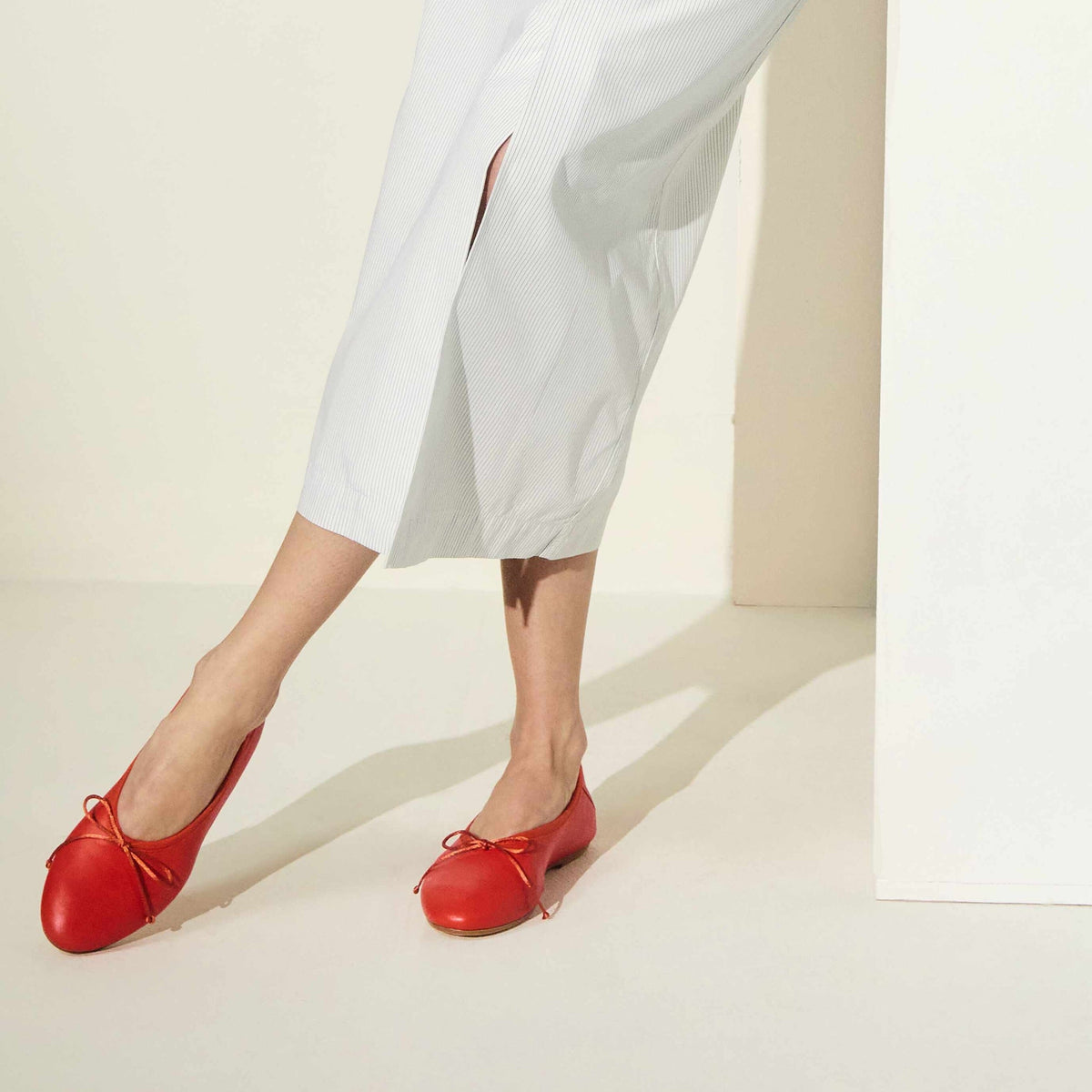 Jack Rogers - Carlotta Italian Leather Flat - Coral - view 2
