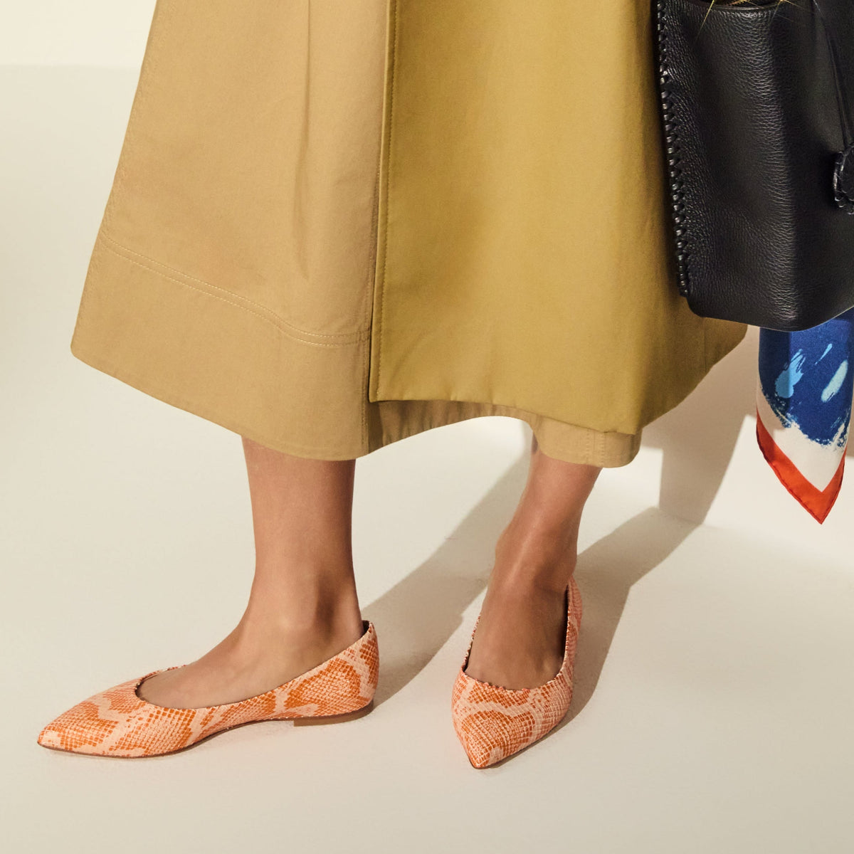 Jack Rogers - Gabrisa Italian Leather Flat - Orange - view 2