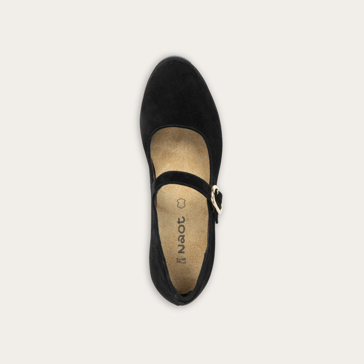 Simile in Black Noir Suede, product view 3
