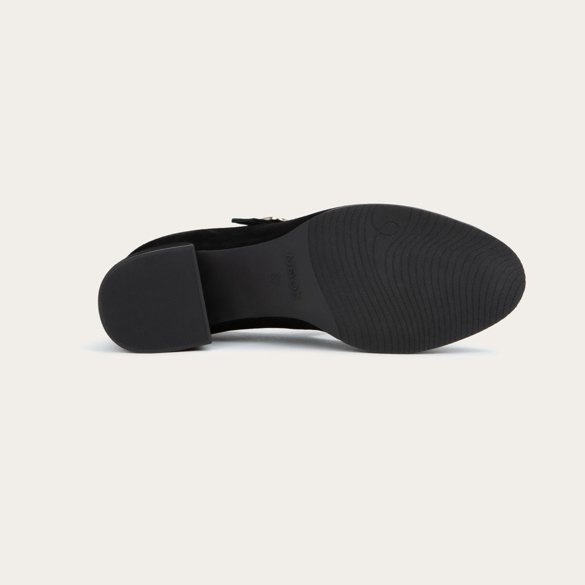 Simile in Black Noir Suede, product view 4
