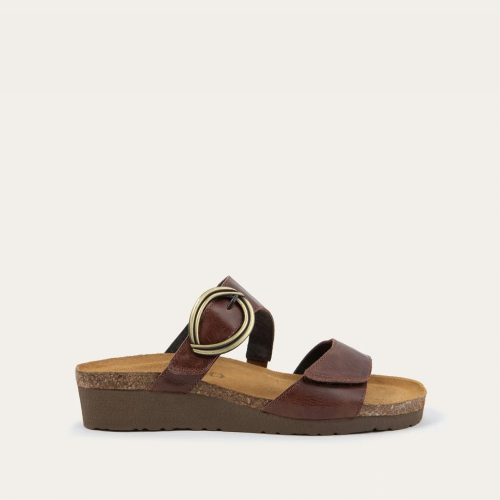 Simone in Cocoa Brown Leather, product view 1