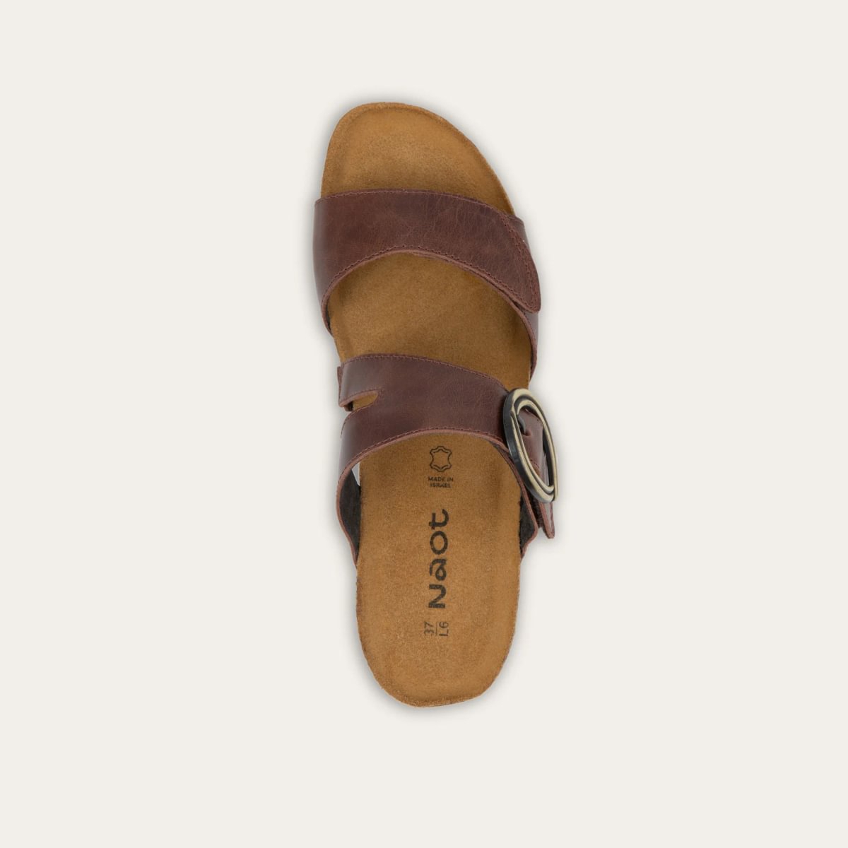 Simone in Cocoa Brown Leather, product view 3