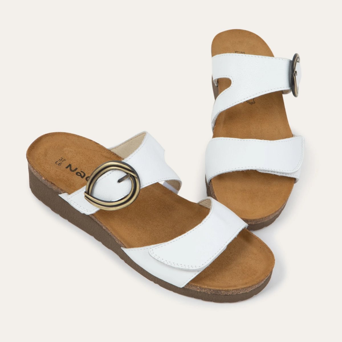 Simone in Soft White Leather, product view 6