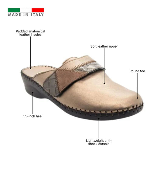 La Plume - Santori Anatomical Italian Leather Clog