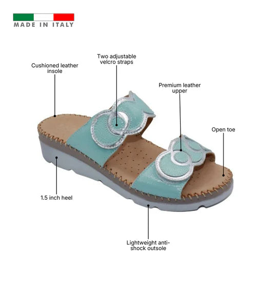 La Plume - Sugar Ring Detail Adjustable Sandal