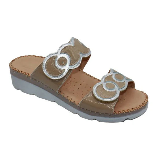 La Plume - Sugar Ring Detail Adjustable Sandal