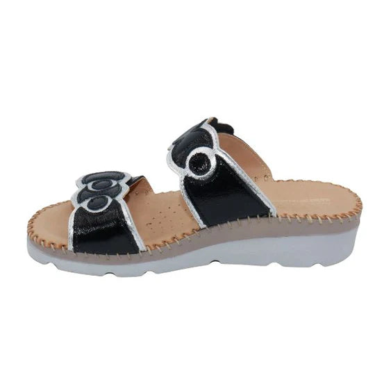 La Plume - Sugar Ring Detail Adjustable Sandal