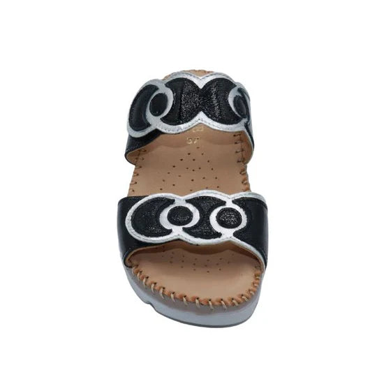 La Plume - Sugar Ring Detail Adjustable Sandal