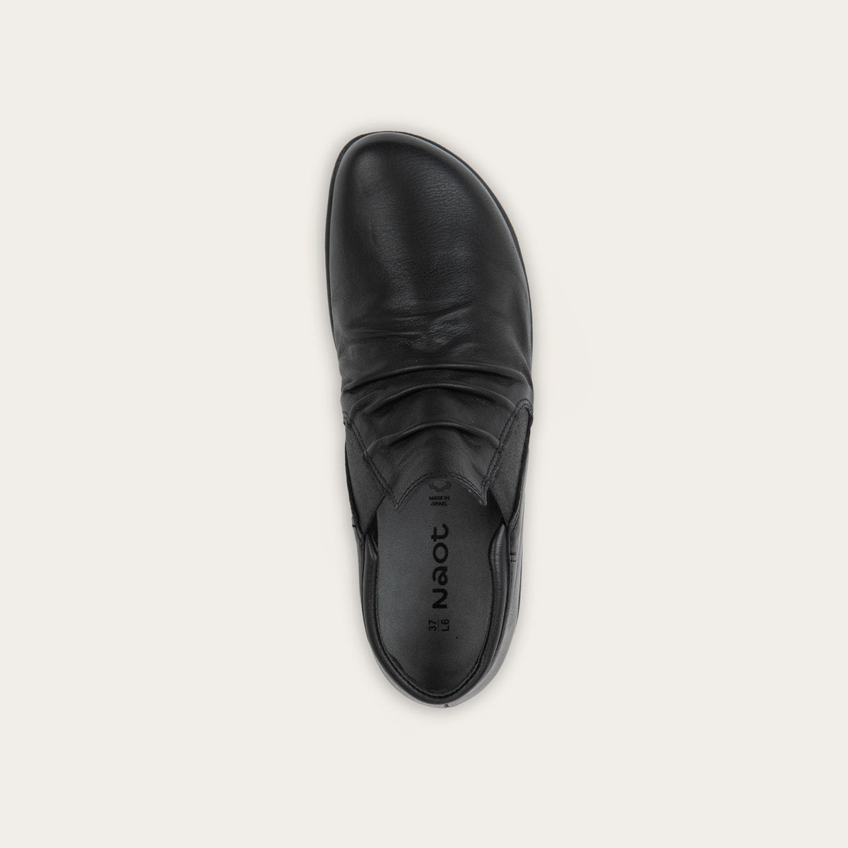 Terehu in Water Resistant Black Lthr, product view 3